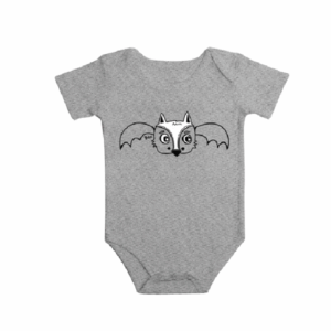 Short Sleeve Onesie/Gray/3-6 months