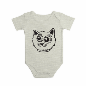 Short Sleeve Onesie/Beige/3-6 months