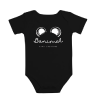 Short Sleeve Onesie/ Black/ 9-12 months