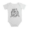 Short Sleeve Onesie/White/0-3 months