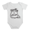 Short Sleeve Onesie/White/9-12 months