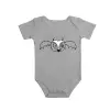 Short Sleeve Onesie/Gray/3-6 months