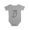 Short Sleeve Onesie/Gray/9-12 months