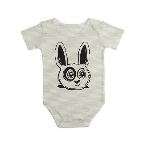 Short Sleeve Onesie/Beige/6-9 months