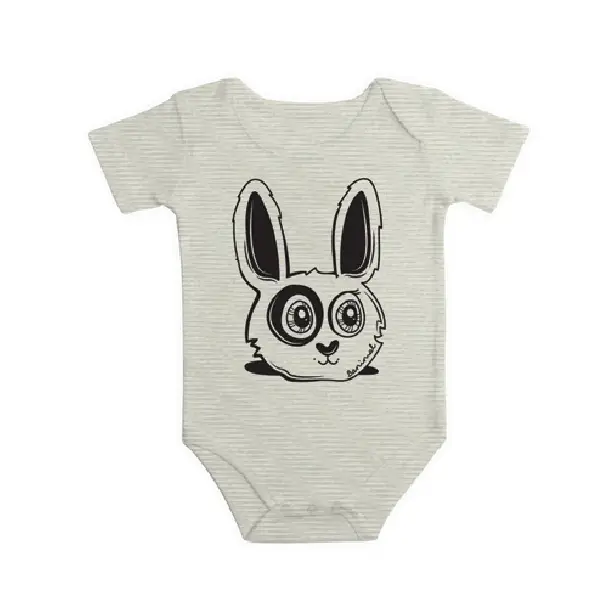 Short Sleeve Onesie/Beige/6-9 months