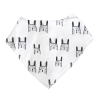 Bunnies Bandanna Bib | White