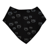 Cats Bandanna Bib | Black