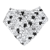 Cats Bandanna Bib | White