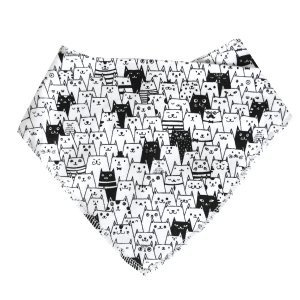 Arrows Bandanna Bib | White