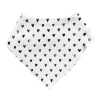Hearts Bandanna Bib | White