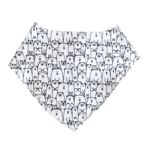 Arrows Bandanna Bib | White
