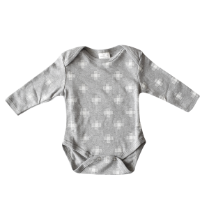 Long Sleeve Onesie | White Teepee | 9-12 Months