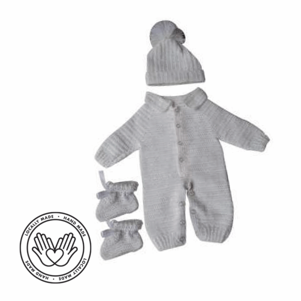 Fruitful Cloud White Newborn Sleeper Set