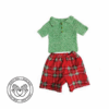 Fruitful Safari Plaid Knit Polo Set